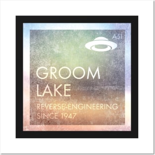 Groom Lake - Reverse-engineering since 1947 Posters and Art